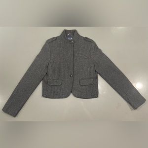 Vintage American Eagle military style tweed/wool jacket